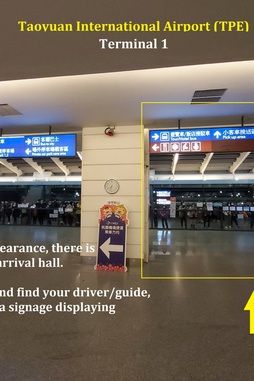 Taipei Private Airport Arrival/Departure Transfer - Inclusions and Vehicle Information