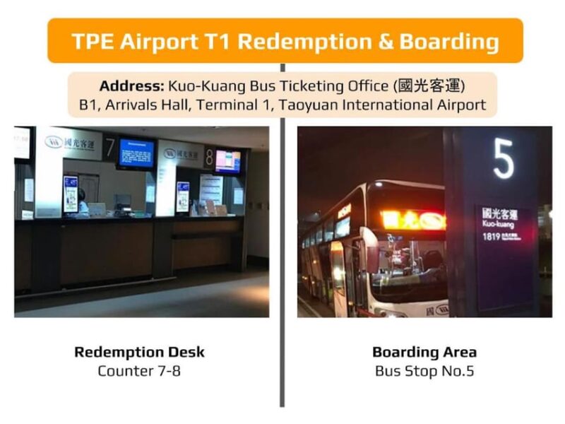 Taipei: Taoyuan Airport (TPE) Return Bus Transfer - Departure and Arrival Locations