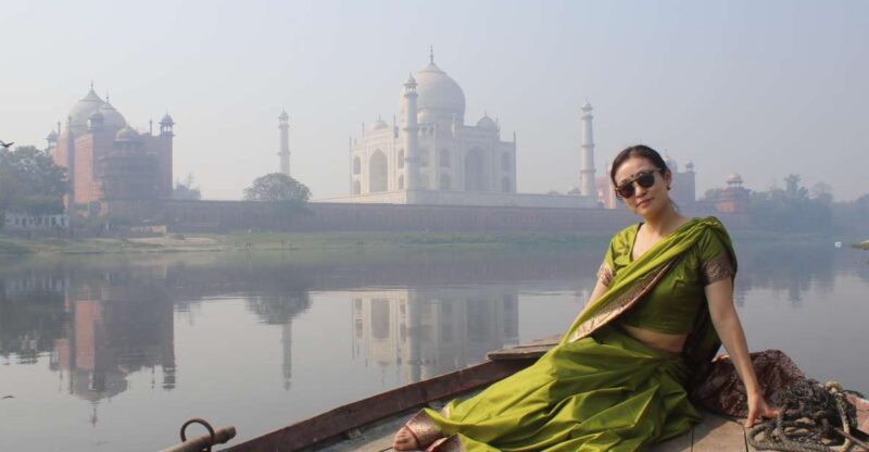 Taj Mahal Back View Yamuna Boat Ride Tour - Key Points