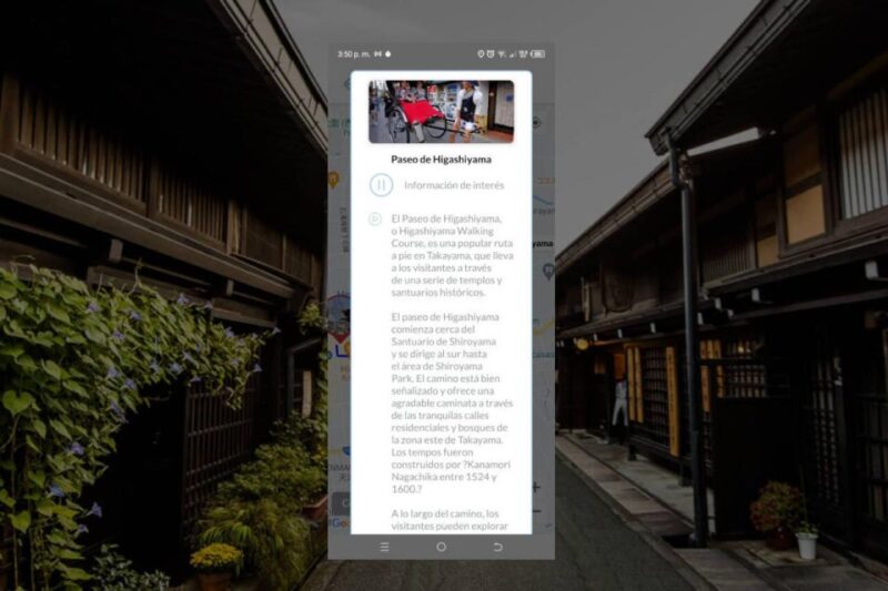 Takayama Self-Guided Tour App With Multi-Language Audioguide - Customized Route Planning