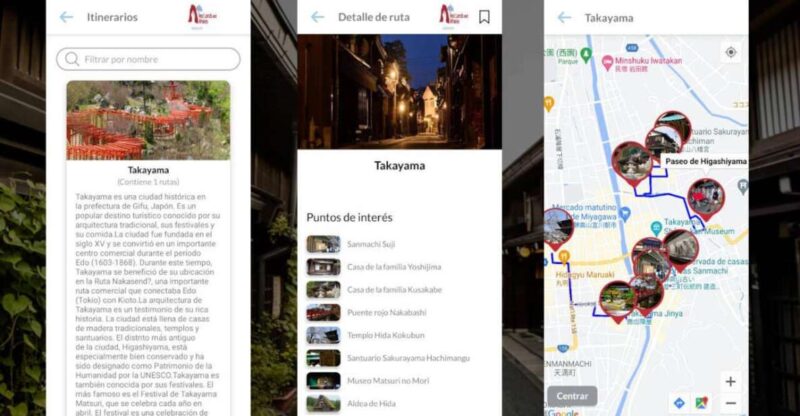 Takayama Self-Guided Tour App With Multi-Language Audioguide - Travel Documents Repository
