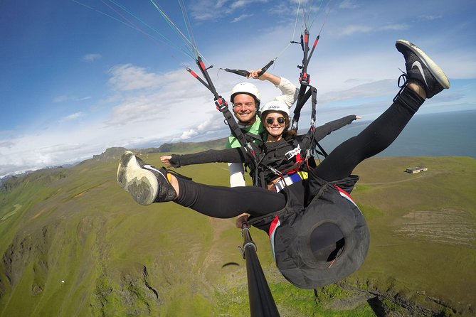 Tandem Paragliding Flights From Vik - Thermal Currents and Free Flight