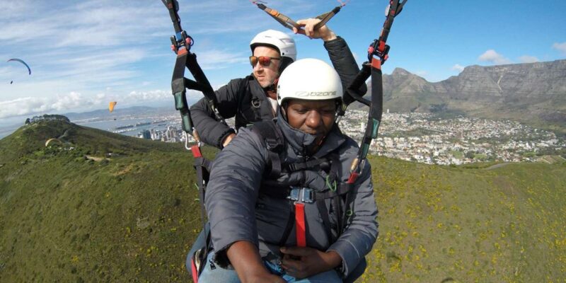 Tandem Paragliding, Green Market and Constantia Wine Tasting - Tandem Paragliding Experience
