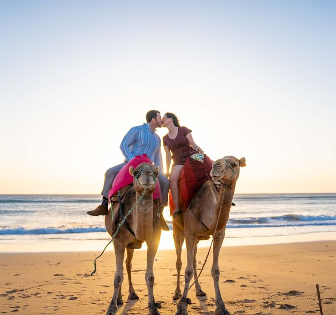 Tangier: Achakar Beach Sunset Camel Ride & Moroccan Dinner - Camel Ride Experience
