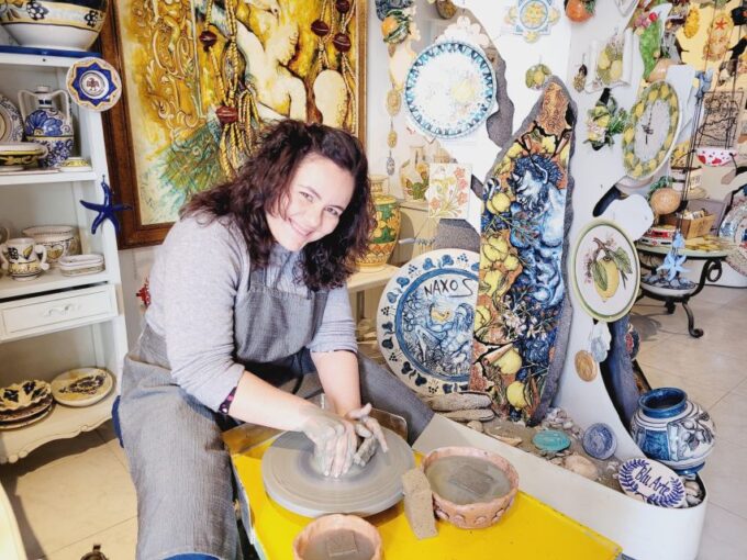 Taormina: Giardini Naxos Ceramic Wheel Experience - Clay and Pottery Techniques