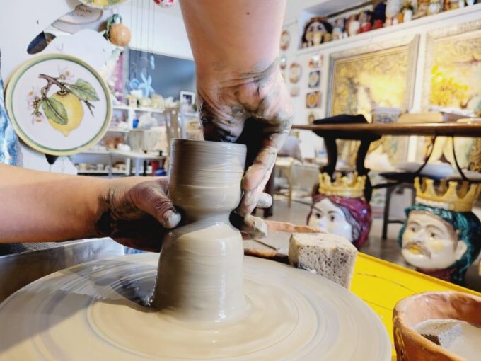 Taormina: Giardini Naxos Ceramic Wheel Experience - Location and Accessibility