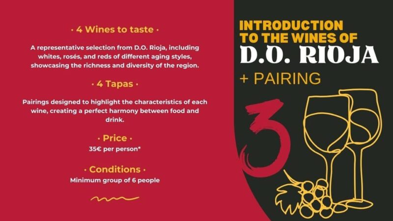 Tasting: Introduction to Wines of D.O. Rioja + Pairing - Key Points