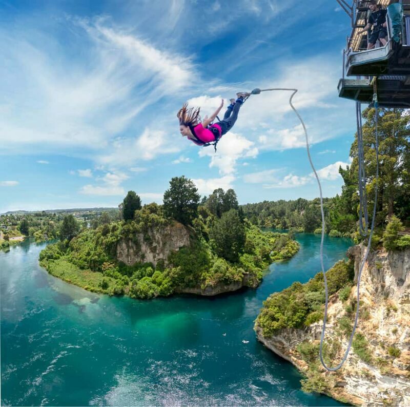 Taup: AJ Hackett Taup Bungy - NZ's Highest Water Touch! - Introducing the AJ Hackett Taup Bungy: A Heart-Pumping Adventure Over Waikato River