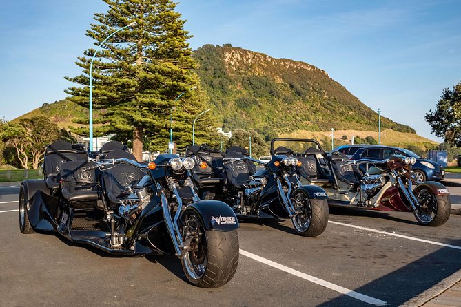 TAURANGA SHORE Excursion: Epic 25 Min V8 Trike Tour of Mt Maunganui & TAURANGA - Tour Duration and Pricing
