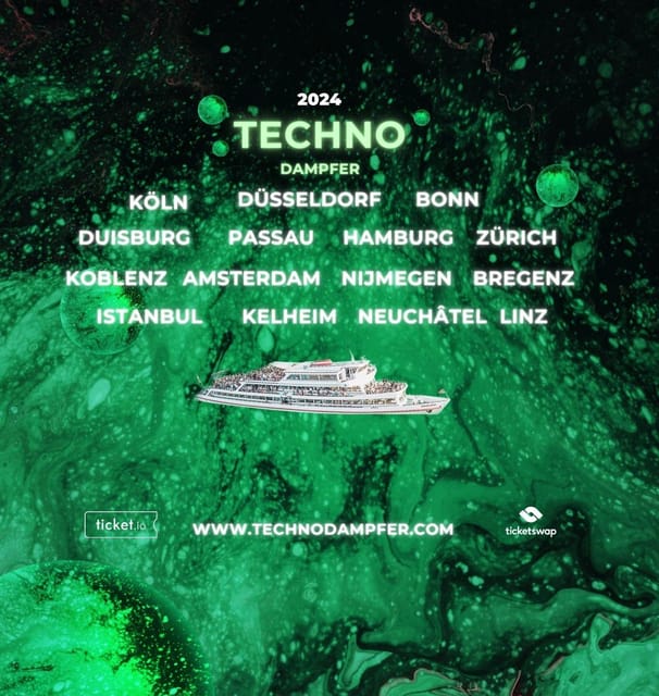 Techno Dampfer Zurich W/ Kollektiv Turmstrasse - Boarding and Logistics