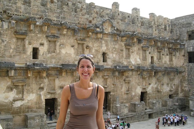 Temple of Apollo, Aspendos and Manavgat Waterfalls Day Tour From Alanya - Majestic Aspendos Amphitheater