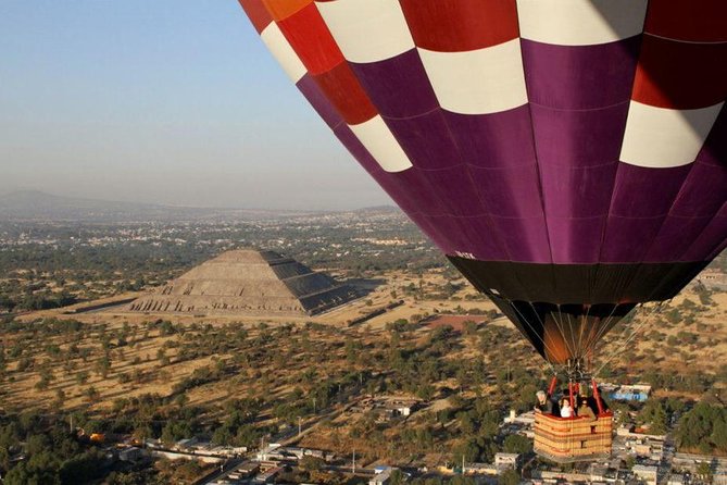 Teotihuacan Hot Air Balloon Ride With Optional Bike or Walking Tour - Aerial Perspective of Teotihuacan