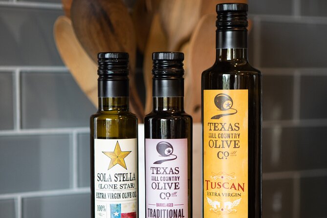 Texas Hill Country Olive Oil and Balsamic Vinegar Tasting - Products and Menu