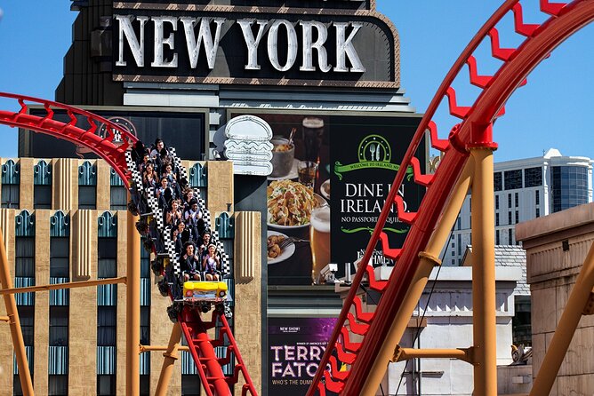 The Big Apple Coaster at New York New York Hotel and Casino - Stunning Views of the Strip