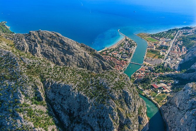 The Blue-Red Route - Panoramic Flight Over Imotski, Trilj, Omiš, and Split - Flight Duration and Route Variability