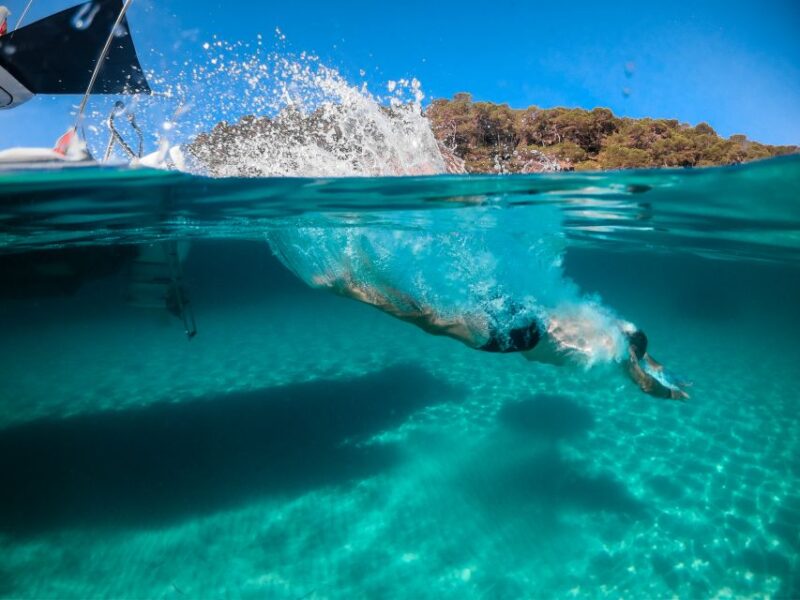 The Fastest All Inclusive Private Motor Yacht in Santorini - Swim in Volcanic Hot Springs