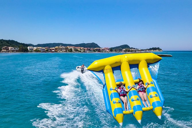 The FlyFish Tubing Ride - Corfu Sidari Watersports - Competitive Tubing Challenge