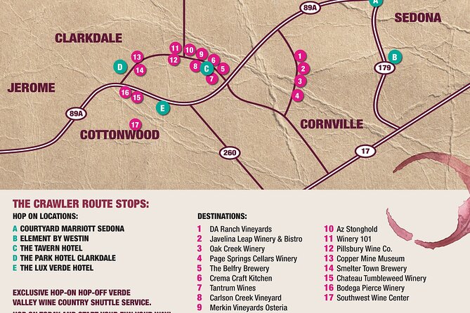 The FUN AZ Wine Crawler Customizable Private 5 Hr. Wine Tour - Accessibility Considerations