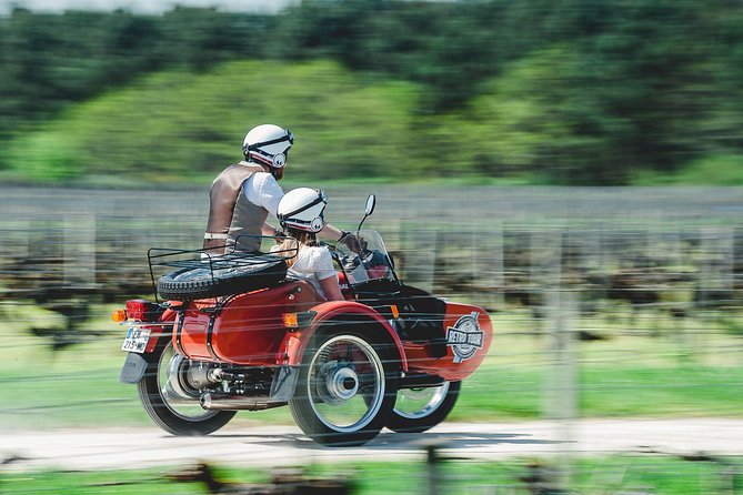 The Médoc in a Sidecar, Magic! - Visiting Magnificent Châteaux