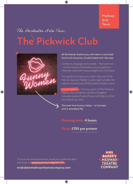 The Pickwick Club - The Rochester Arts Tour - Frequently Asked Questions