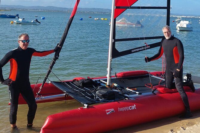 The Ria Formosa on a Small and Sporty Private Sailing Catamaran - Exploring Deserted Beaches