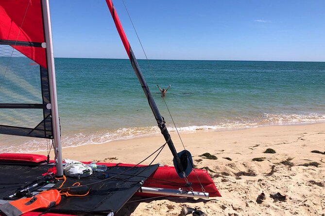 The Ria Formosa on a Small and Sporty Private Sailing Catamaran - An Original and Sporty Experience
