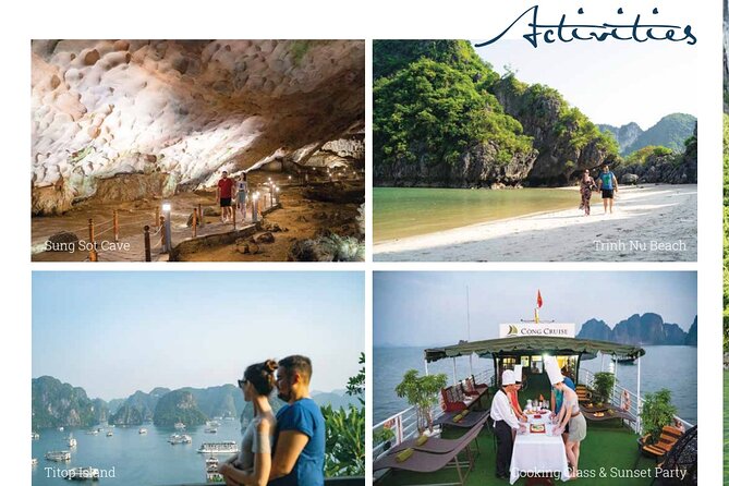 The Utmost Luxury Halong Bay Cruise Full Day: Route Avoid Crowded - Sightseeing at Sung Sot Cave