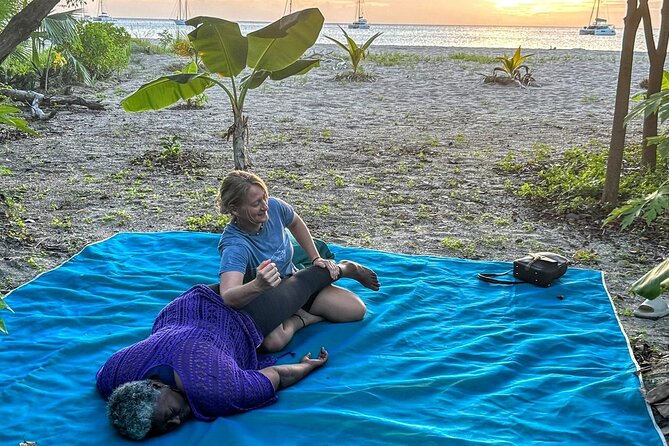 Therapeutic Thai Yoga Massage and Beach Day at Oualie Beach Nevis - Location and Meeting Details