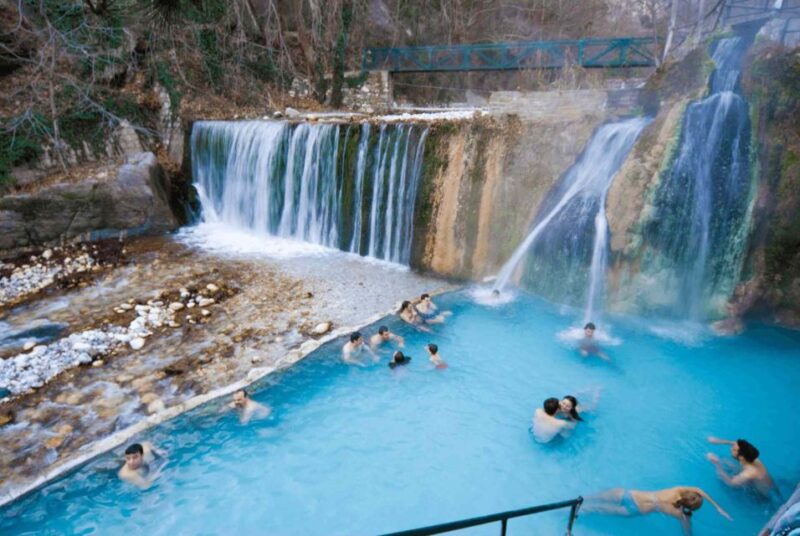 Thessaloniki: Visit Pozar Thermal Baths & Edessa Waterfalls - Travel Insurance and Water