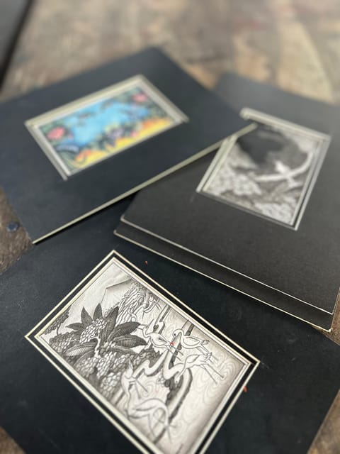 Threads of Tradition Miniature Keliki Painting Workshops - Balinese Traditional Keliki Painting