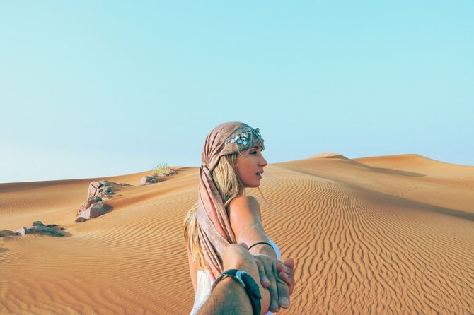 Thrilling Desert Safari Dubai Adventure With Sand Boarding and Barbecue Dinner - Camel Riding and Henna Tattooing