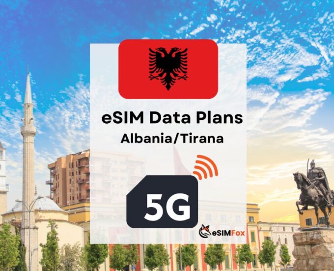 Tirana: Esim Internet Data Plan for Albania 4g/5g - Pricing and Availability