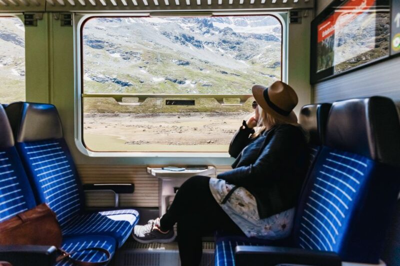 Tirano to St. Moritz: Bernina Red Train Return Day-Ticket - Journey Details