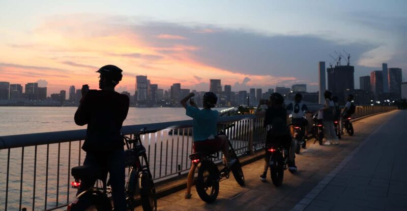 Tokyo Bay Area: Sunset Night View 3h E-bike Guided Bike Tour - Key Points