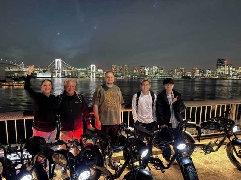Tokyo Bay Area: Sunset Night View 3h E-bike Guided Bike Tour - Itinerary Highlights