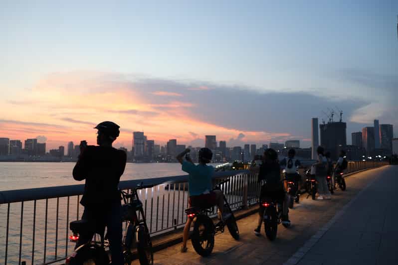 Tokyo Bay Area: Sunset Night View 3h E-bike Guided Bike Tour - Booking and Cancellation Policy
