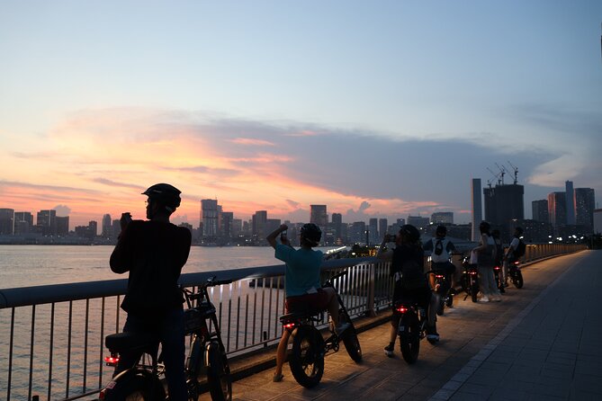 Tokyo Bay Sunset and Night View for 3h E-bike Guided Tour - Key Points