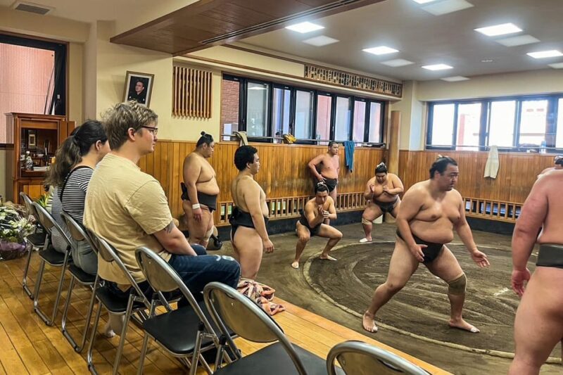 Tokyo: Guided Sumo Stable Visit for Morning Practice - Highlights
