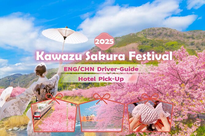 Tokyo Kawazu Sakura Festival With Scenic Train and Pick up - Key Points