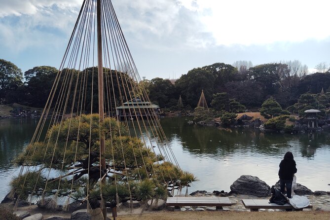 Tokyo Kiyosumi Garden Tour Stonework Pond and Sky Tree Views - Discovering the Stonework Pond
