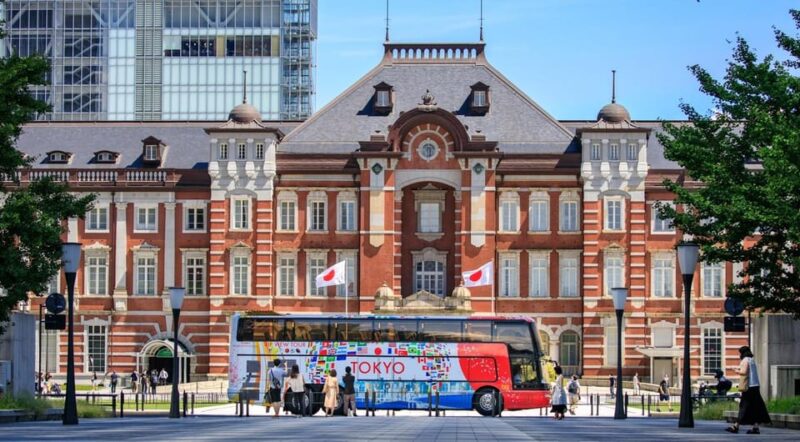 Tokyo: Open Top Sightseeing Bus With Audio Guide - Key Points