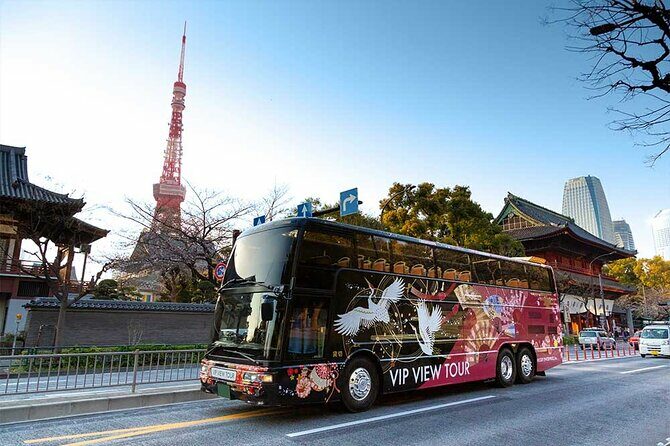 Tokyo: Open Top Sightseeing Bus with Audio Guide - Key Points