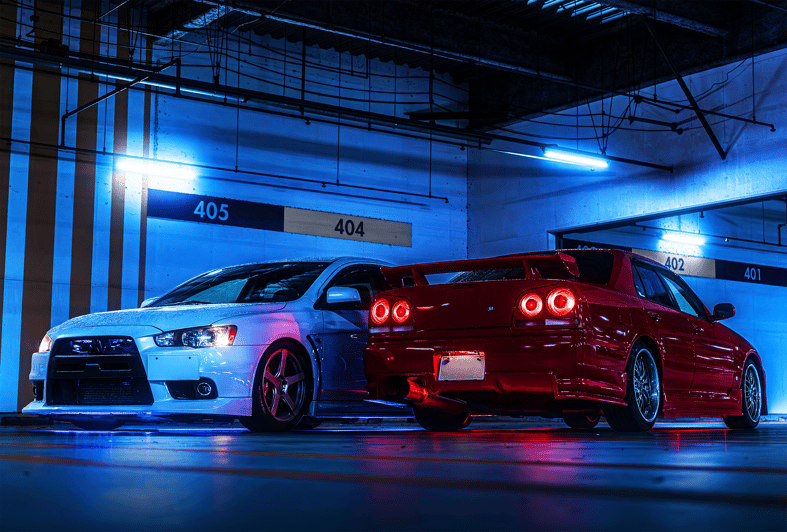 TOKYO: [R34/EVO X] JDM GROUP TOUR / DAIKOKU CARMEET (ENG OK) - Key Points