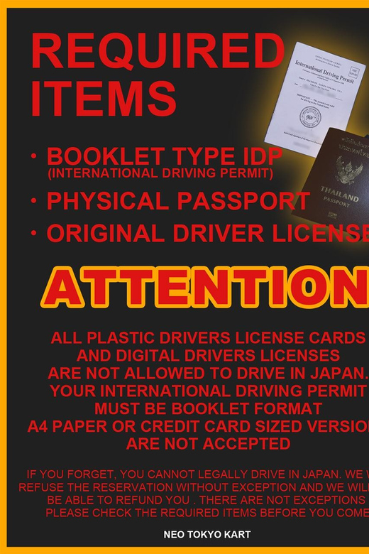 Tokyo: Ride Through The Streets Of Shibuya By Go Kart - Requirements