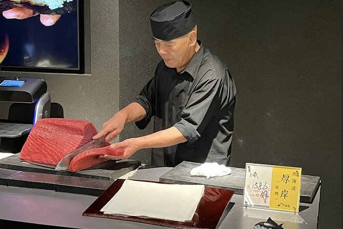 Tokyo Roppongi Tuna Cutting Show and Sushi Tasting 5pieces - Key Points