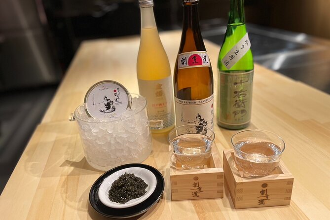 Tokyo Sake Tasting and Caviar and Snacks Pairing Experience - Snacks and Pairings