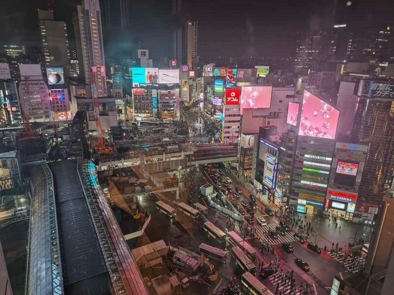Tokyo: Shibuya Night Walking Tour with Rooftop City Views - What to Expect and What to Bring