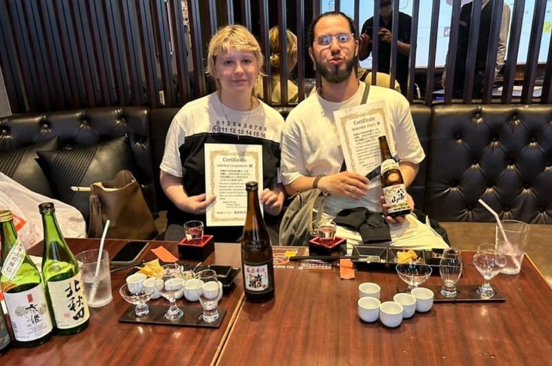 Tokyo Shinjuku Yasukuni: Sake Tasting Experience With Snacks - Restrictions