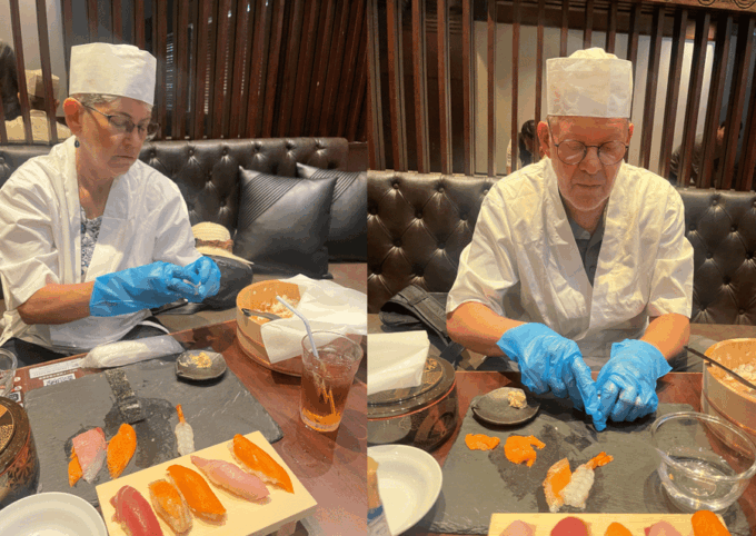 Tokyo Shinjuku Yasukuni: Sushi Making Class With Sake Tasting - Cutting Fish for Sushi