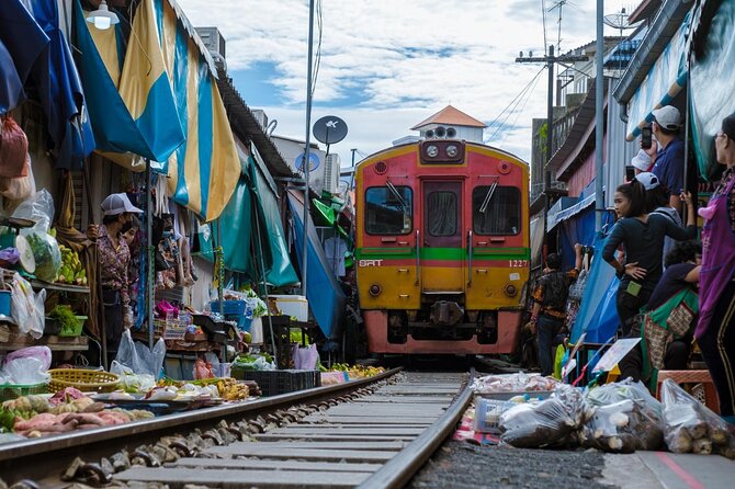 Tour in Maeklong Railway, Floating Market and Ayutthaya - Maeklong Railway Experience